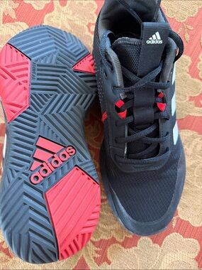 Adidas Men/Boy Lightmotion Basketball Black and Red Shoes Sneakers - Size 7.5